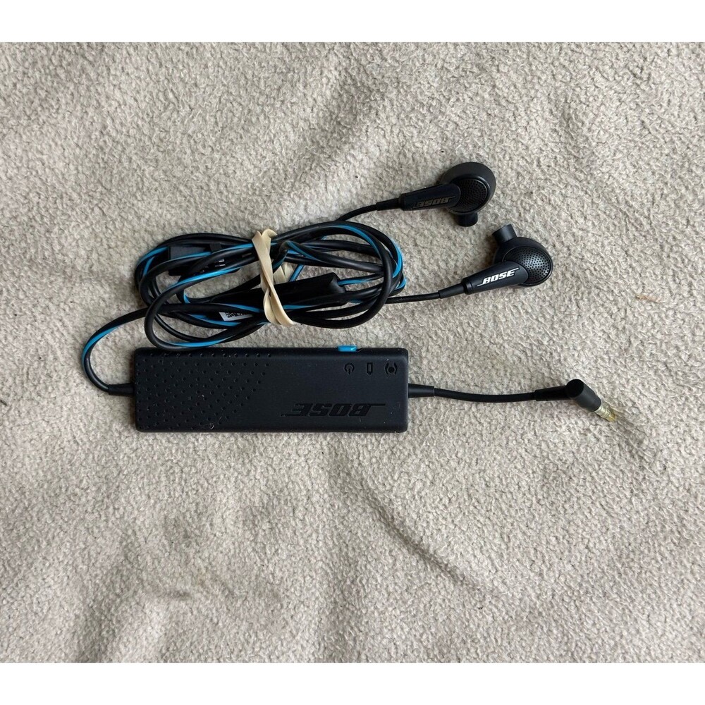 Bose QuietComfort 20 In-Ear Earbuds Black/Blue Double Wired 3.5mm Work